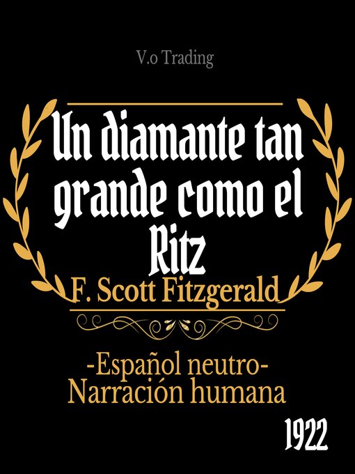 Title details for Un diamante tan grande como el Ritz by F. Scott Fitzgerald - Wait list
